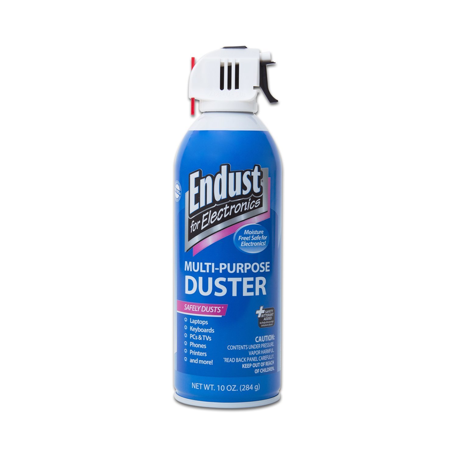Endust for Electronics - 12 Pack Compressed Air Dusters (10 oz Each) with Bitterant - Office & Home Cleaning for Computers, Keyboards & Electronics (11384P12)