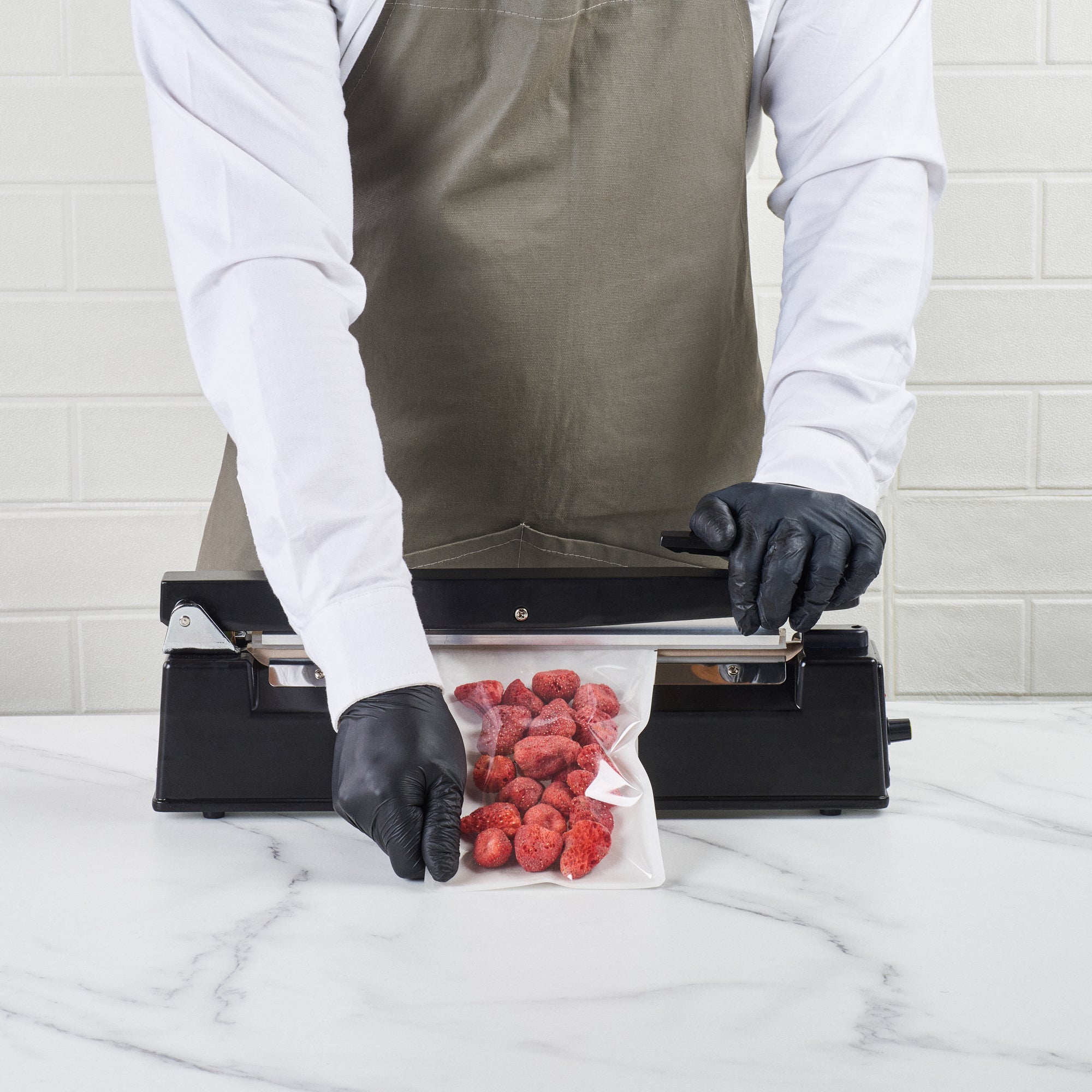 Heat Sealable White Plastic Sandwich Bags 8.25