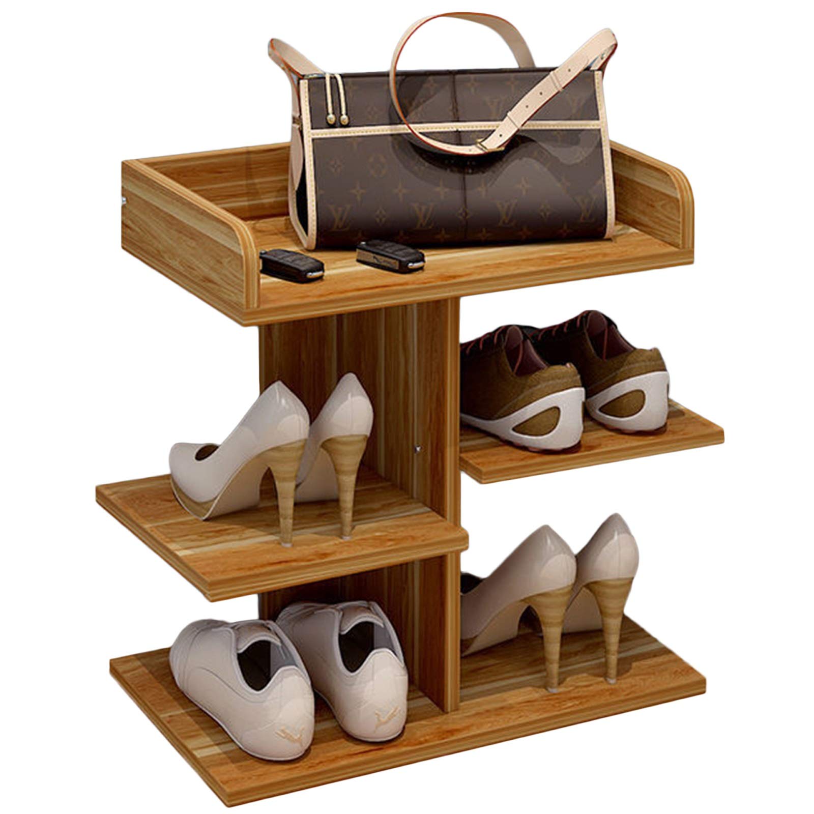 3-Tier Space Saving Shoe Rack for Home & Dorm - Compact Shoe Organizer Cabinet (24x40x47.5cm) - Perfect for Entryway, Closet & Small Spaces