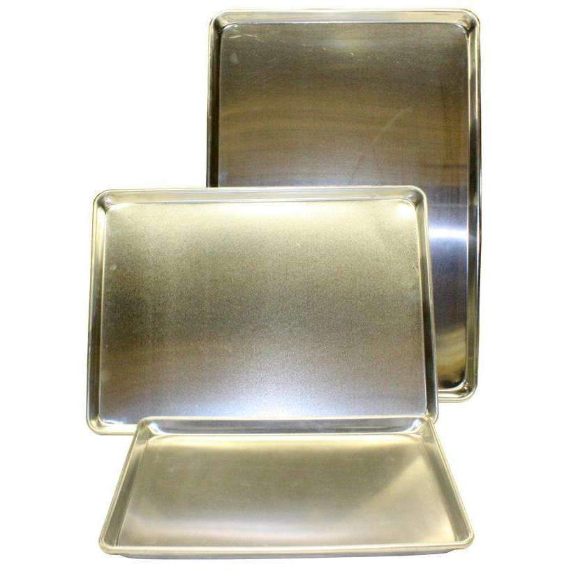 Non-Stick Aluminum Baking Sheet Pan Tray - Heavy Duty Cookie Sheet for Baking, Roasting & Cooking - Perfect for Cookies, Pastries, Pizza & More - Commercial & Home Kitchen Use