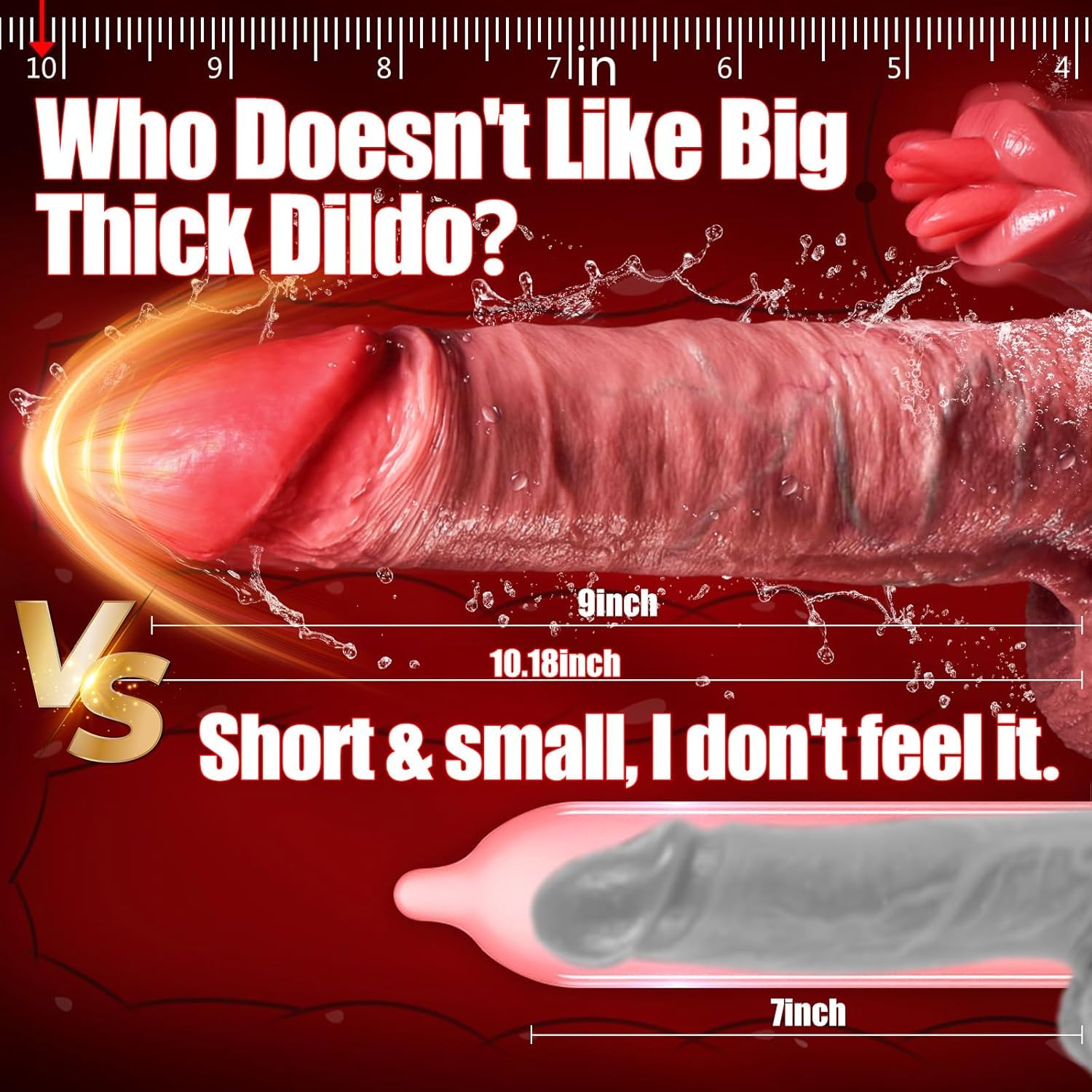 8 Inch Realistic Silicone Thrusting Dildo with 5 Thrusting & 10 Vibrating Modes - Remote Control Anal Vibrator with Heating Function & Suction Cup - Adult Sex Toy for Men, Women and Couples - Perfect for Solo Play, Couples Fun and BDSM Exploration