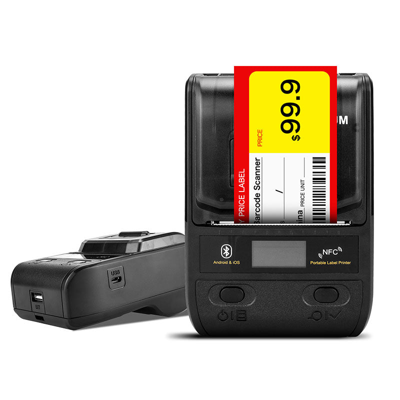 NT G5 54mm Thermal Printer for Receipts & Labels - High-Speed USB/Bluetooth Compatible for Retail, Shipping & Small Business Use