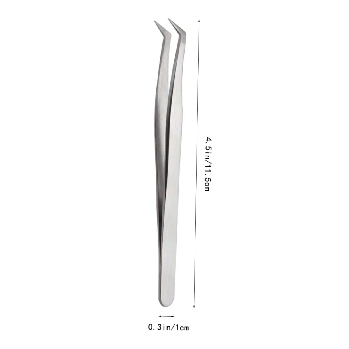 Premium Stainless Steel Eyelash Tweezers - Professional False Eyelash Applicator & Makeup Tool Set for Women - Perfect for Daily Use, Salon, Bridal & Party Makeup Application