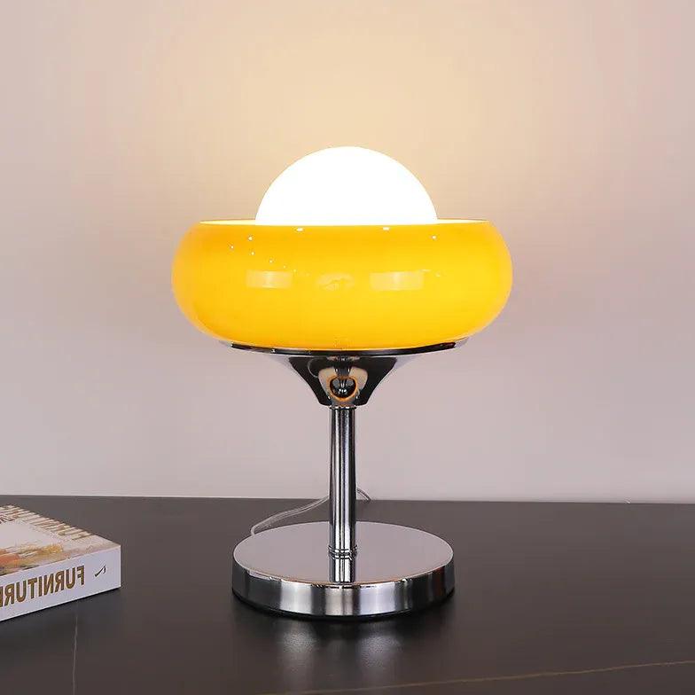 Elegant Vertical Slender Circular Glass Floor Lamp - Modern Lighting for Living Room, Bedroom & Office Decor