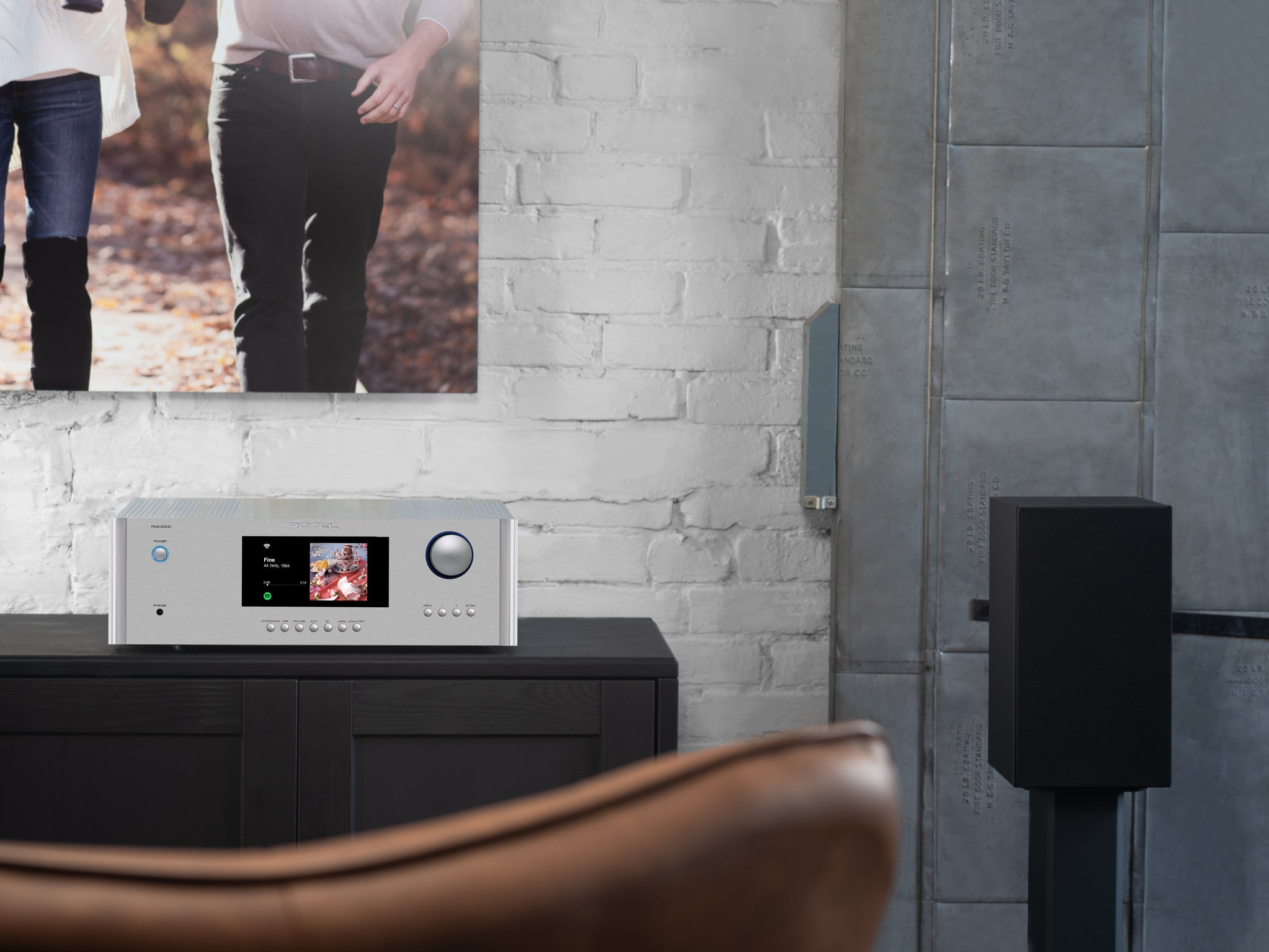 Rotel RAS 5000 High Power Stereo Streaming Amplifier - HiFi Audio System for Home Theater & Music Listening