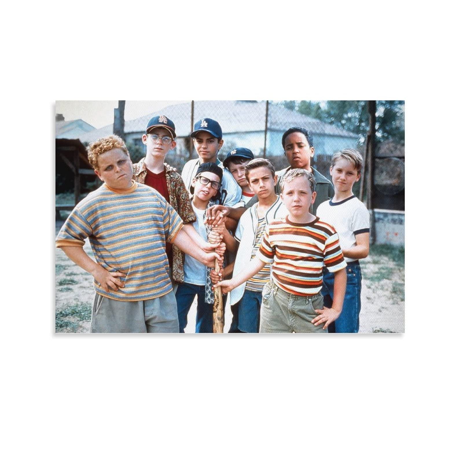 The Sandlot Movie Poster - Fun Kids Bedroom Decor Canvas Wall Art (20x30 inches / 50x75cm) Unframed - Perfect for Bedroom, Living Room & Game Room Decor - Great Gift for Baseball & Movie Fans