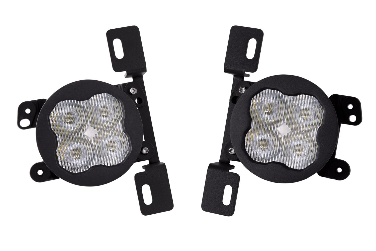 Diode Dynamics SS3 SAE DOT Approved MR Fog Light Kit for Jeep Wrangler JK & Gladiator - White SAE Fog Sport Lights | Off-Road Driving, Nighttime Visibility, Adventure Vehicles