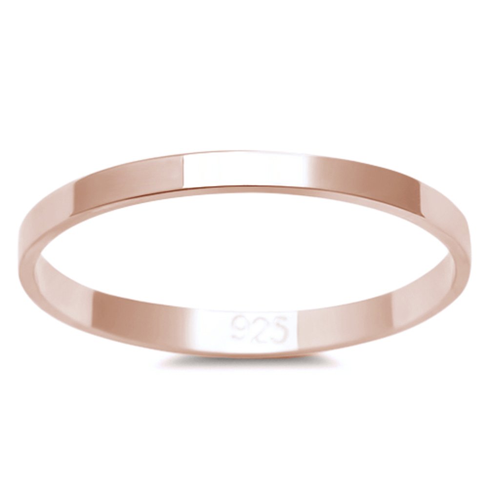 Oxford Diamond Co Solid Sterling Silver Wedding Band Ring for Women & Men - Unisex Comfort Fit 2-10mm, Sizes 2-16, 16 Colors Available - Perfect for Engagements, Anniversaries & Everyday Wear