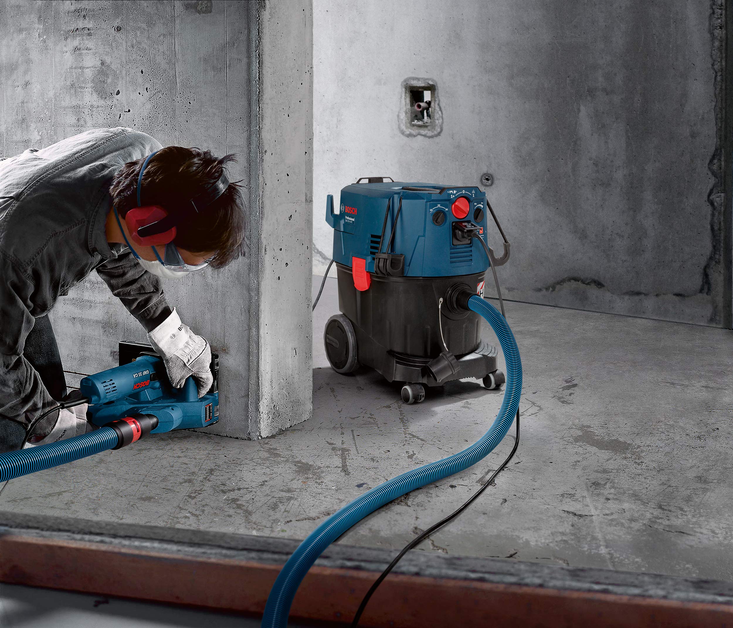 Bosch Professional Bolsas Desechables PE - 10 Unidades para Aspiradores GAS 35 H AFC, GAS 35 M AFC y GAS 55 M AFC - Ideal para Limpieza Profesional en Talleres y Construcción