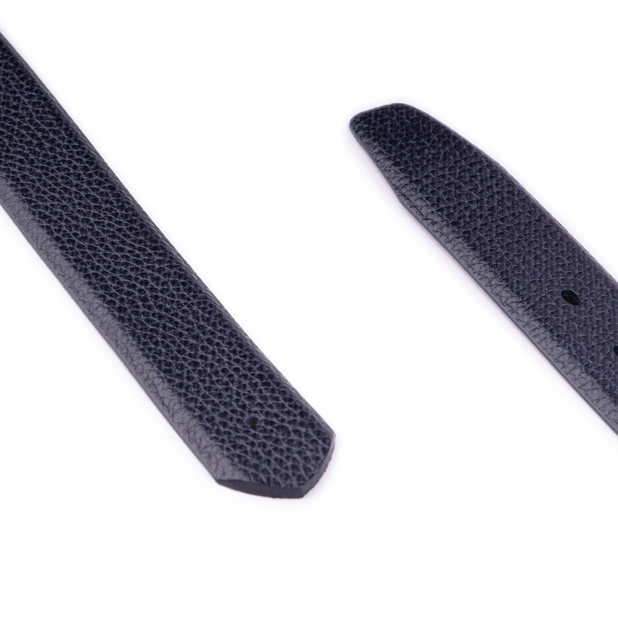 Luxury Blue Leather Belt Strap for Men - Ferragamo Style Buckle Replacement - Perfect for Business, Casual & Formal Outfits