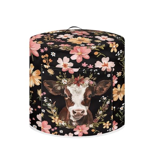 Flower Cow Cartoon