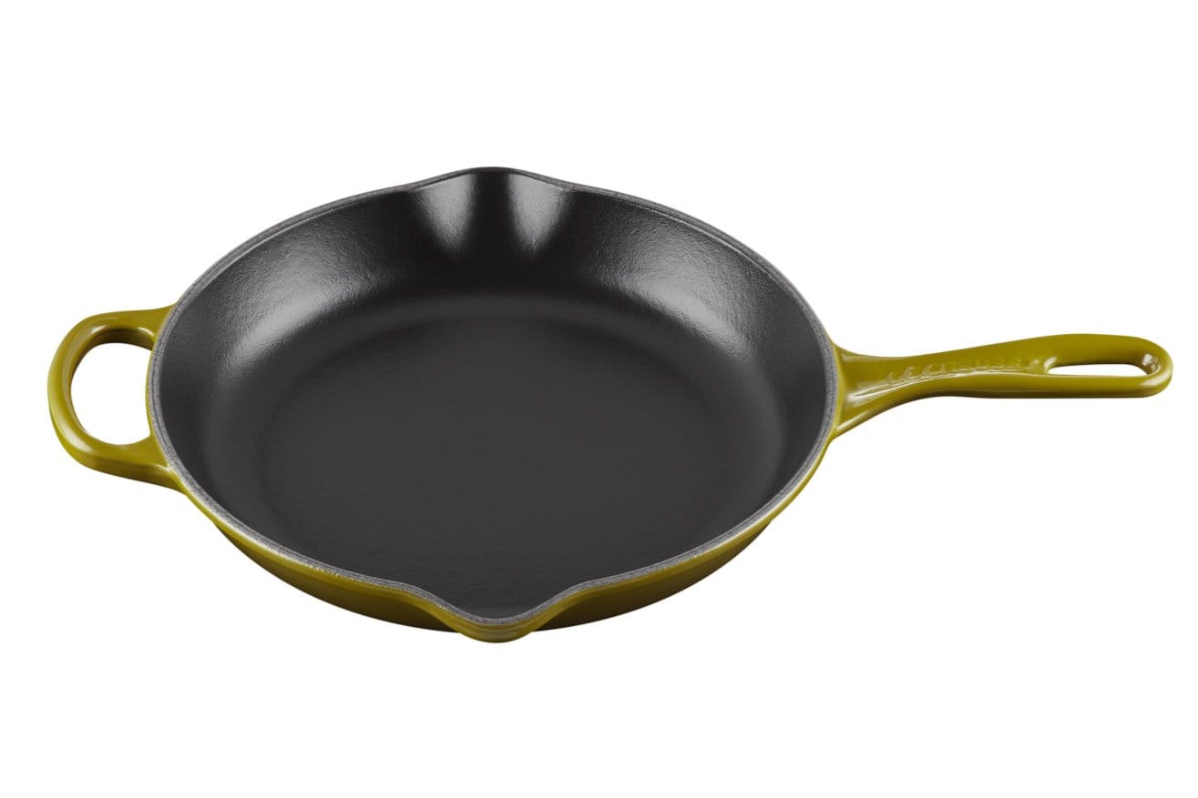 Le Creuset 10-Inch Cast Iron Skillet - Premium Enameled Cookware for Searing, Baking & Frying - Perfect for Stovetop, Oven & Outdoor Cooking