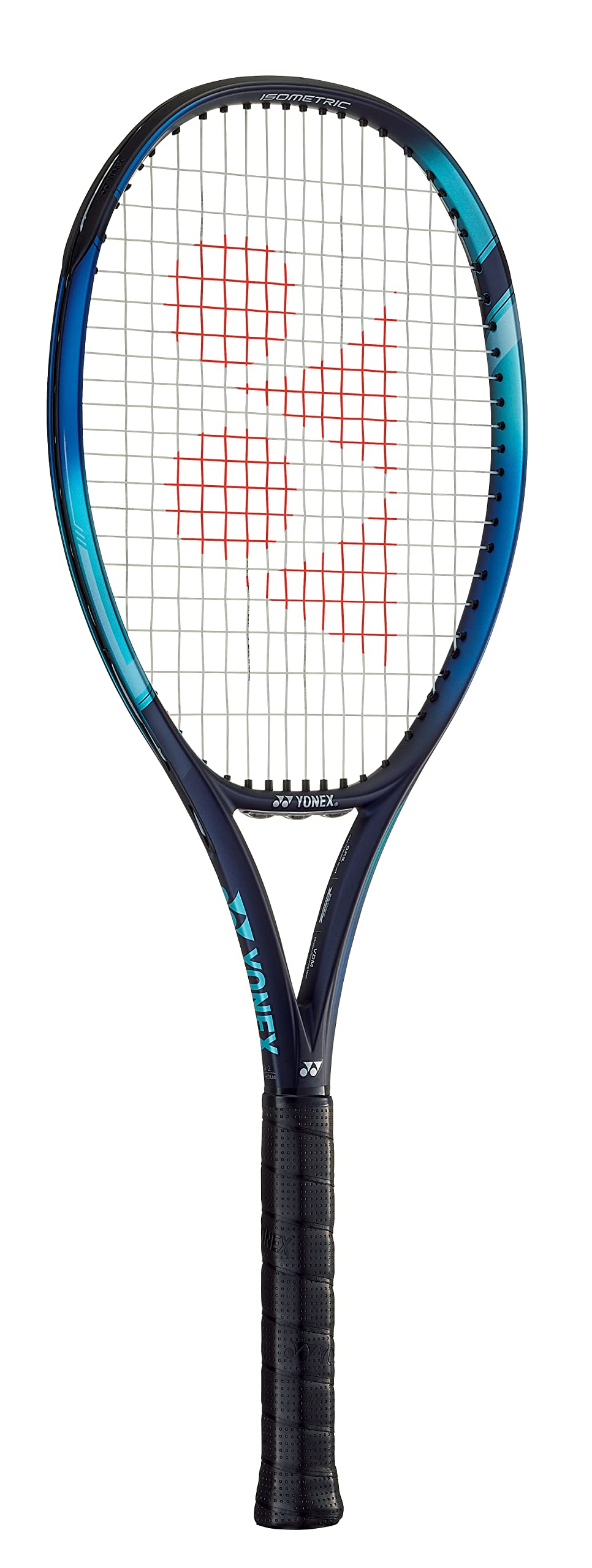Yonex EZONE 100 Sky Blue Tennis Racket (7th Generation) - Pre-Strung with Synthetic Gut String in Multiple Color Options - 16x19 String Pattern - Perfect for Competitive Play & Recreational Tennis