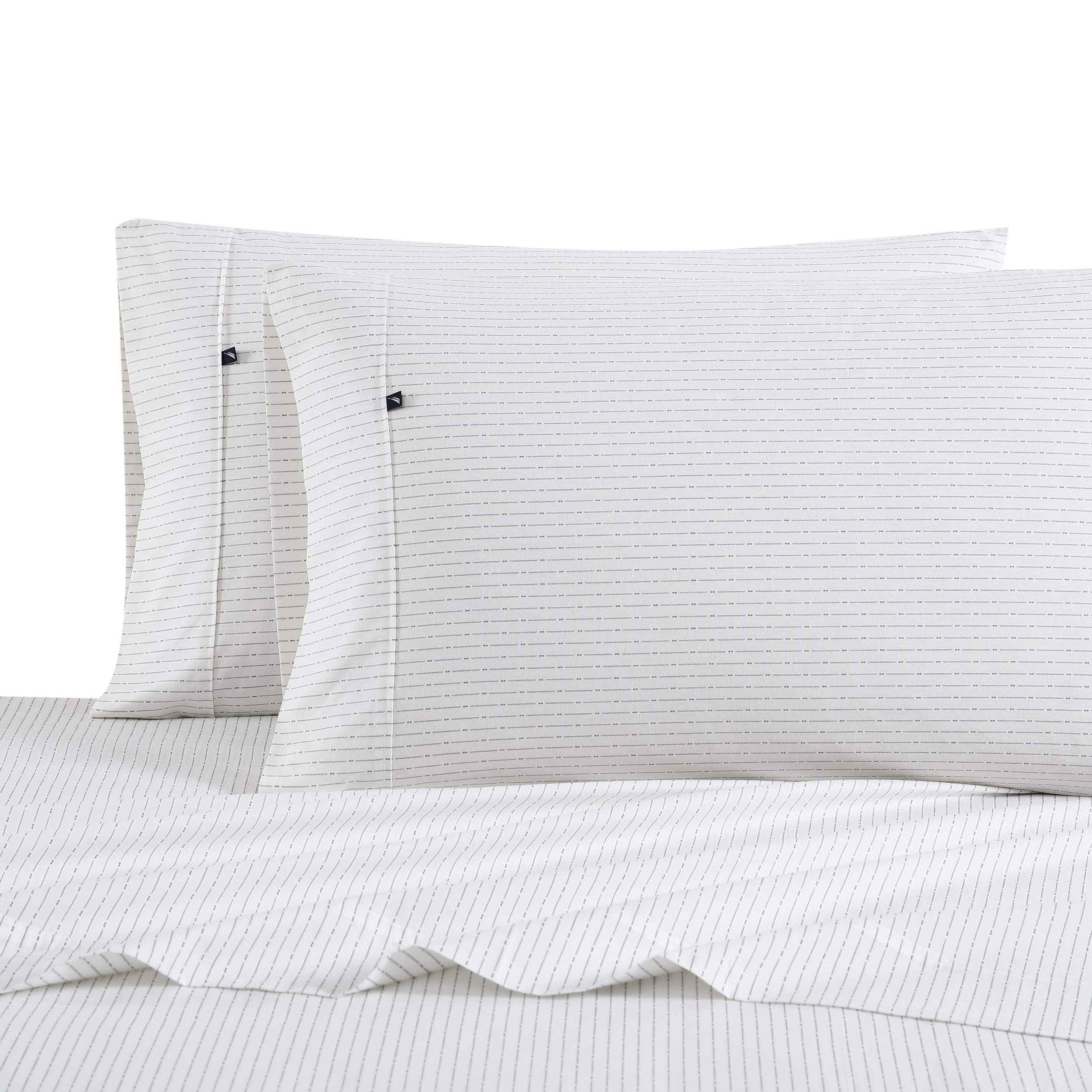 Nautica King Cotton Percale Sheets - Buoy Grey for Cozy Bedroom Decor