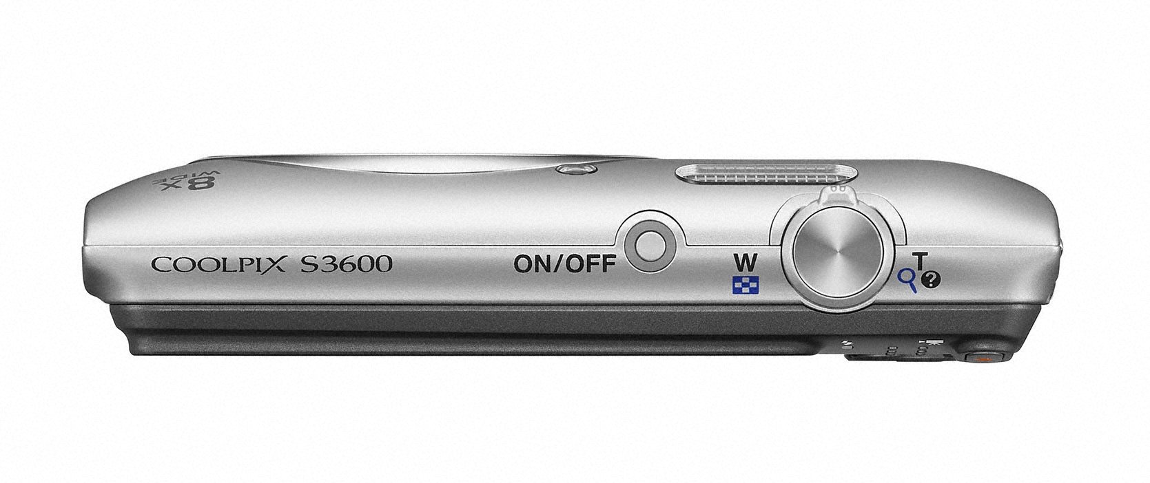 Nikon COOLPIX S3600 16MP Digital Camera with 8x Optical Zoom - Silver (S3600SL) - Perfect for Travel, Family Events & Everyday Photography