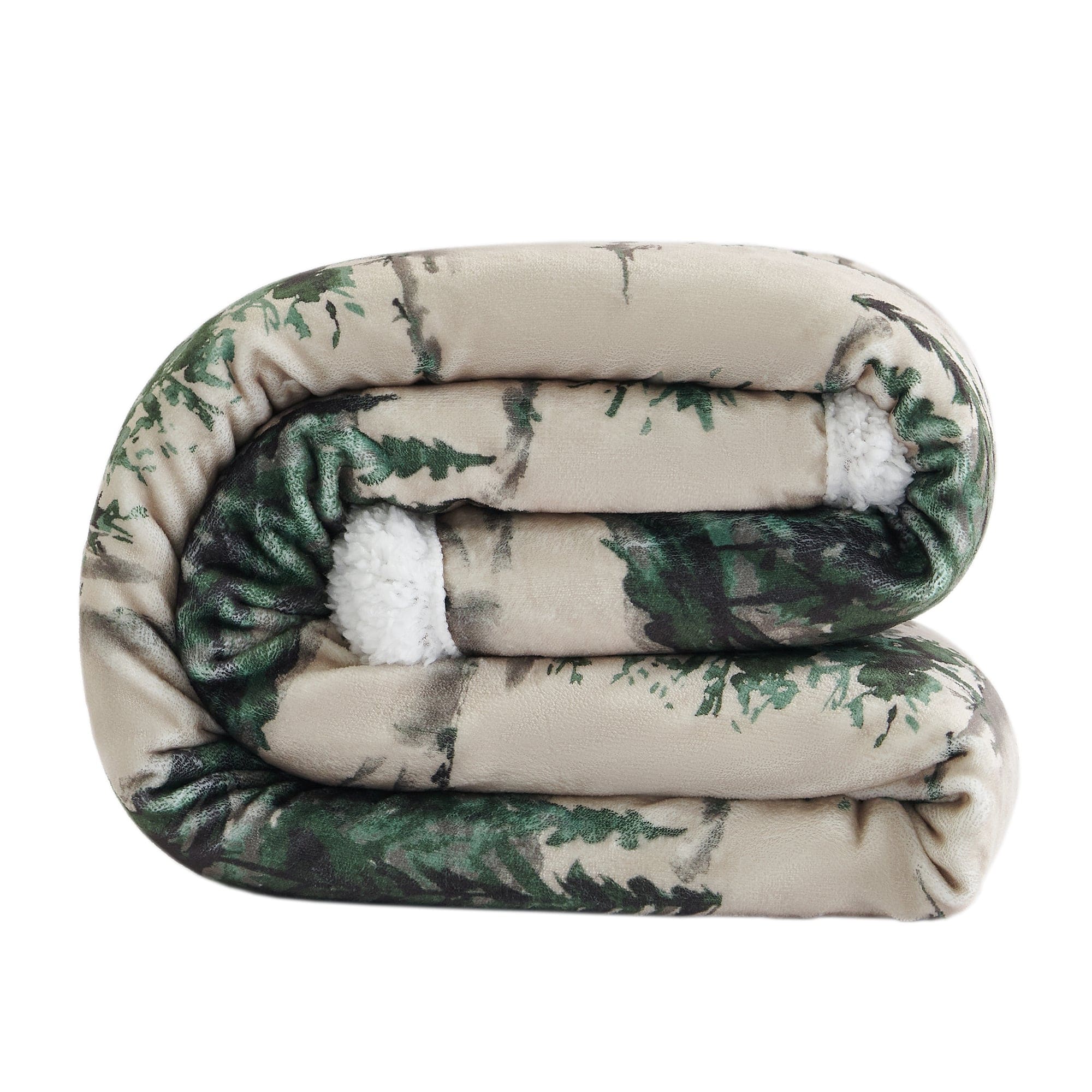 Cozy Joshua Campfire Sherpa Throw Blanket - Soft Flannel Fleece for Winter Warmth - Perfect for Camping, Home Decor, and Gift Giving