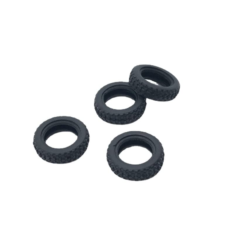 Leonnn 4Pcs 1:28 Scale Plastic Wheel Tires with Rims for WLtoys K969 K989 RC Trucks - Replacement Parts for Drifting and Off-Road Racing (Color: Original Car Tires)