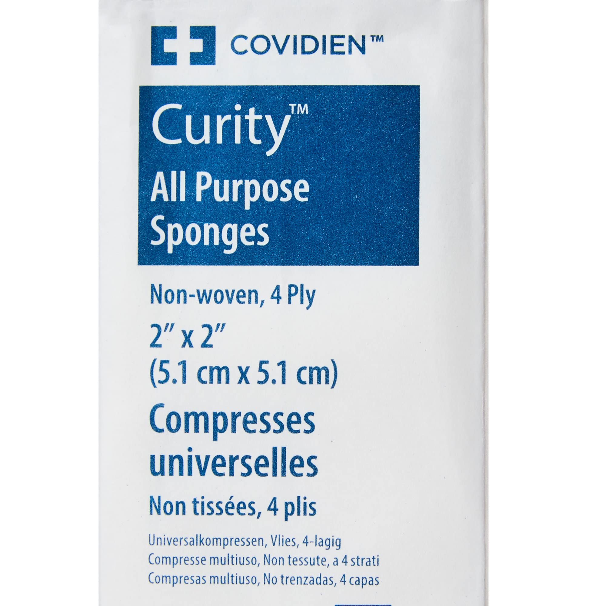 Curity All Purpose Sponges - 12 Pack Heavy Duty Scrub Sponges for Kitchen, Bathroom & Household Cleaning - Non-Scratch, Absorbent & Durable Cleaning Sponges for Dishes, Countertops & More