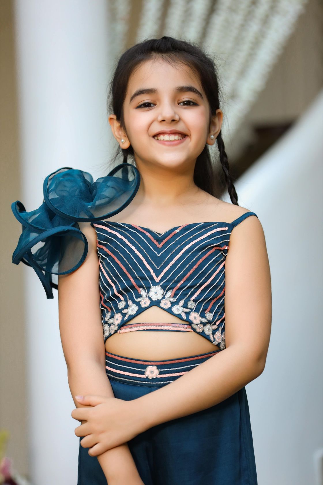 Organic German Satin Jumpsuit for Girls - Premium Soft & Comfortable Playwear - Perfect for Parties, Playdates & Special Occasions