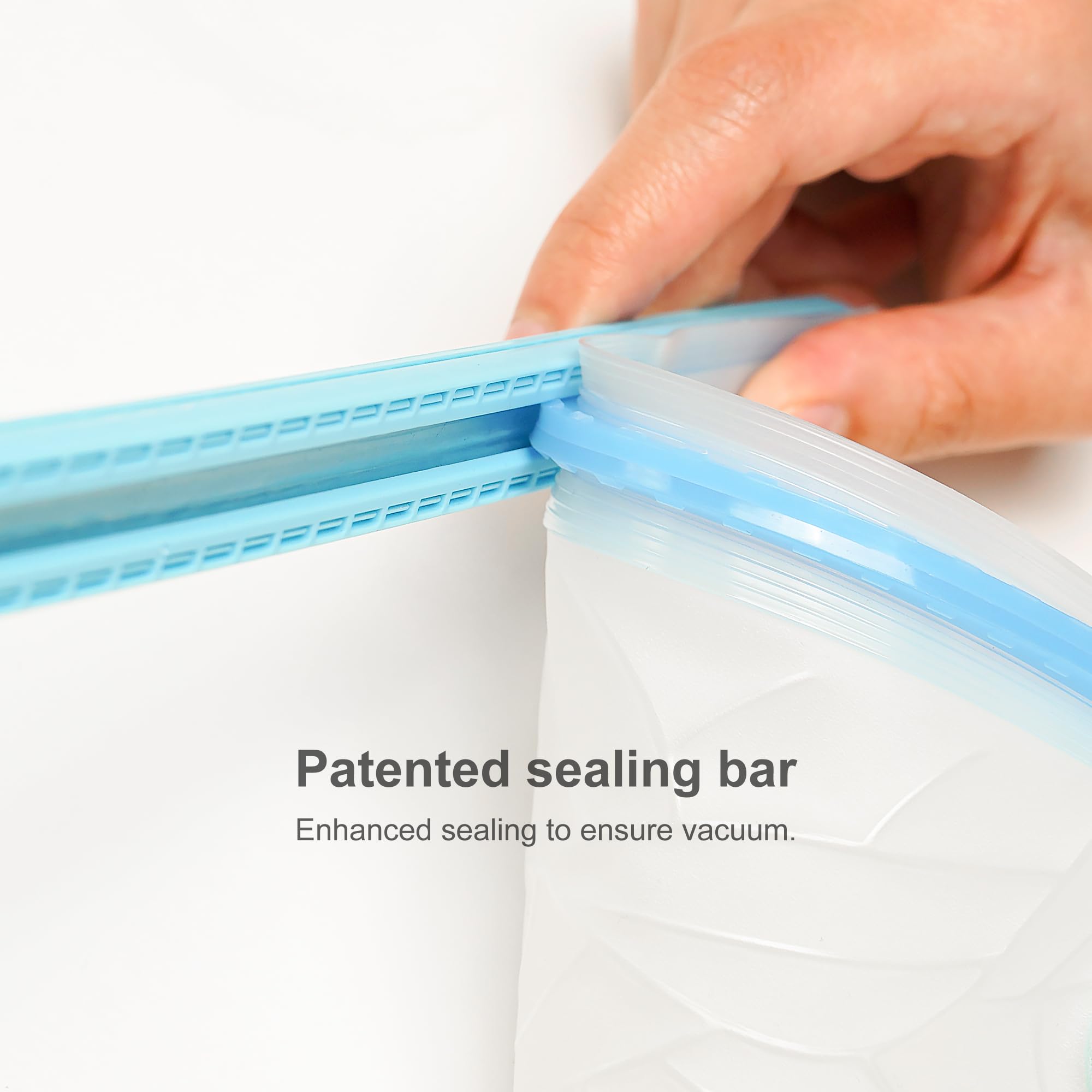 SealVax® Reusable Vacuum Sealer Bags (4-Pack) with Handheld Pump - Airtight Food Storage for Sous Vide, Meal Prep & Freezer Organization | Perfect for Kitchen, Camping & Food Preservation