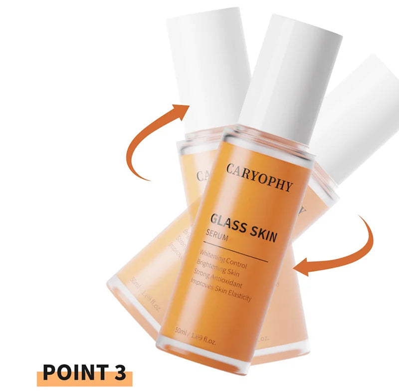 CARYOPHY Glass Skin Serum 50ml - Korean Hydrating Facial Essence for Glowing Skin | Day & Night Moisturizer for Dry, Sensitive & Acne-Prone Skin | Perfect for Daily Skincare Routine & Makeup Prep