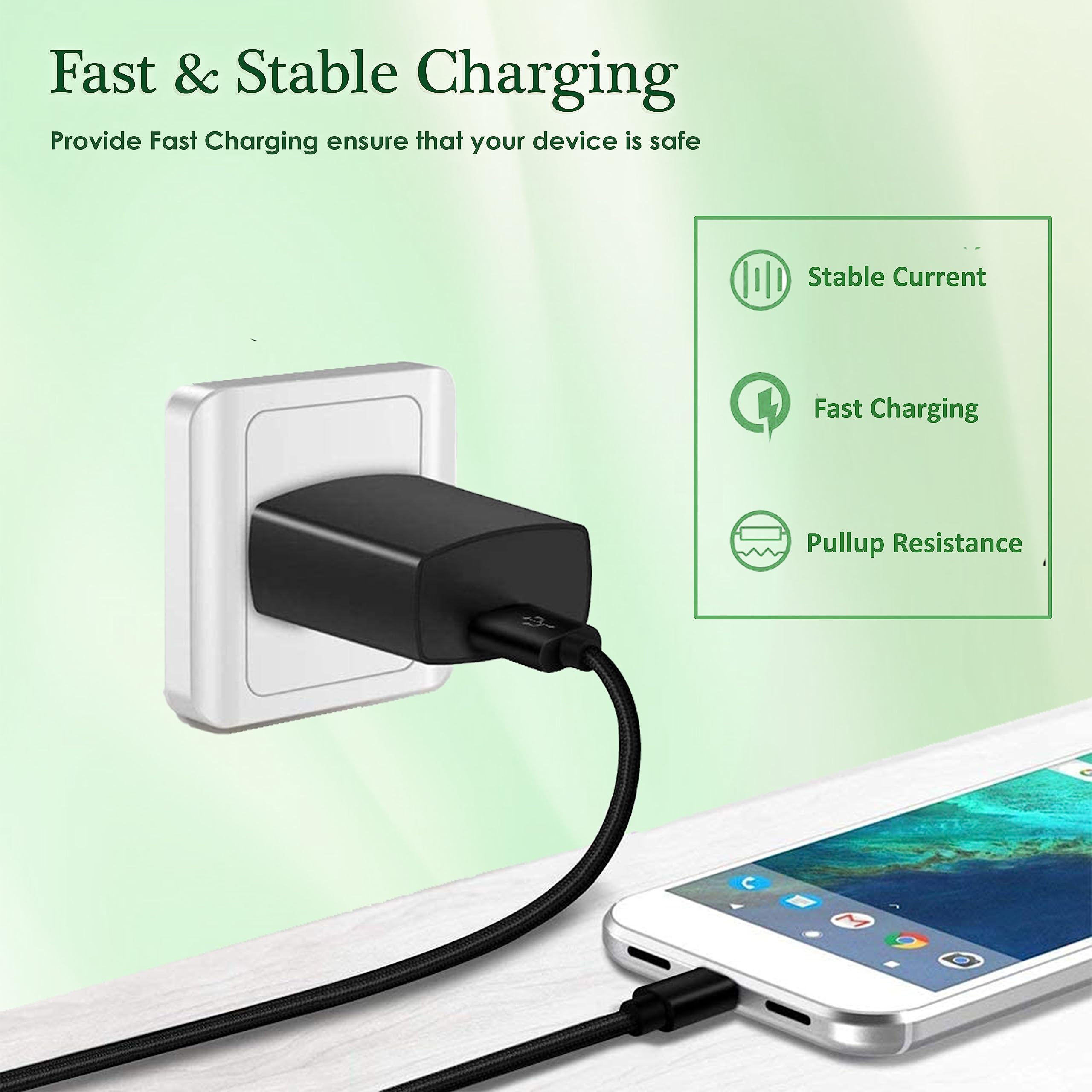 Premium Nylon Braided USB Charger Cable for iPhone 14/13/12/11/Pro Max/X/XS/XR/10/8/7/6/6s/5s/5/SE - 6.6FT Fast Charging Cord with Durable Silver Coating - Perfect for Home, Office, Car & Travel Charging