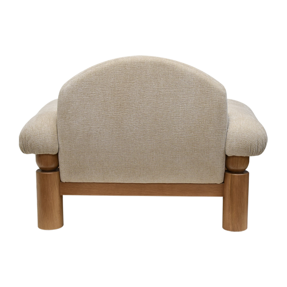 Mcmullin Hugo Armchair - Modern Accent Chair for Living Room, Bedroom & Office - Comfortable Upholstered Lounge Chair with Sturdy Wooden Legs - Perfect for Relaxing, Reading & Decorating Your Home