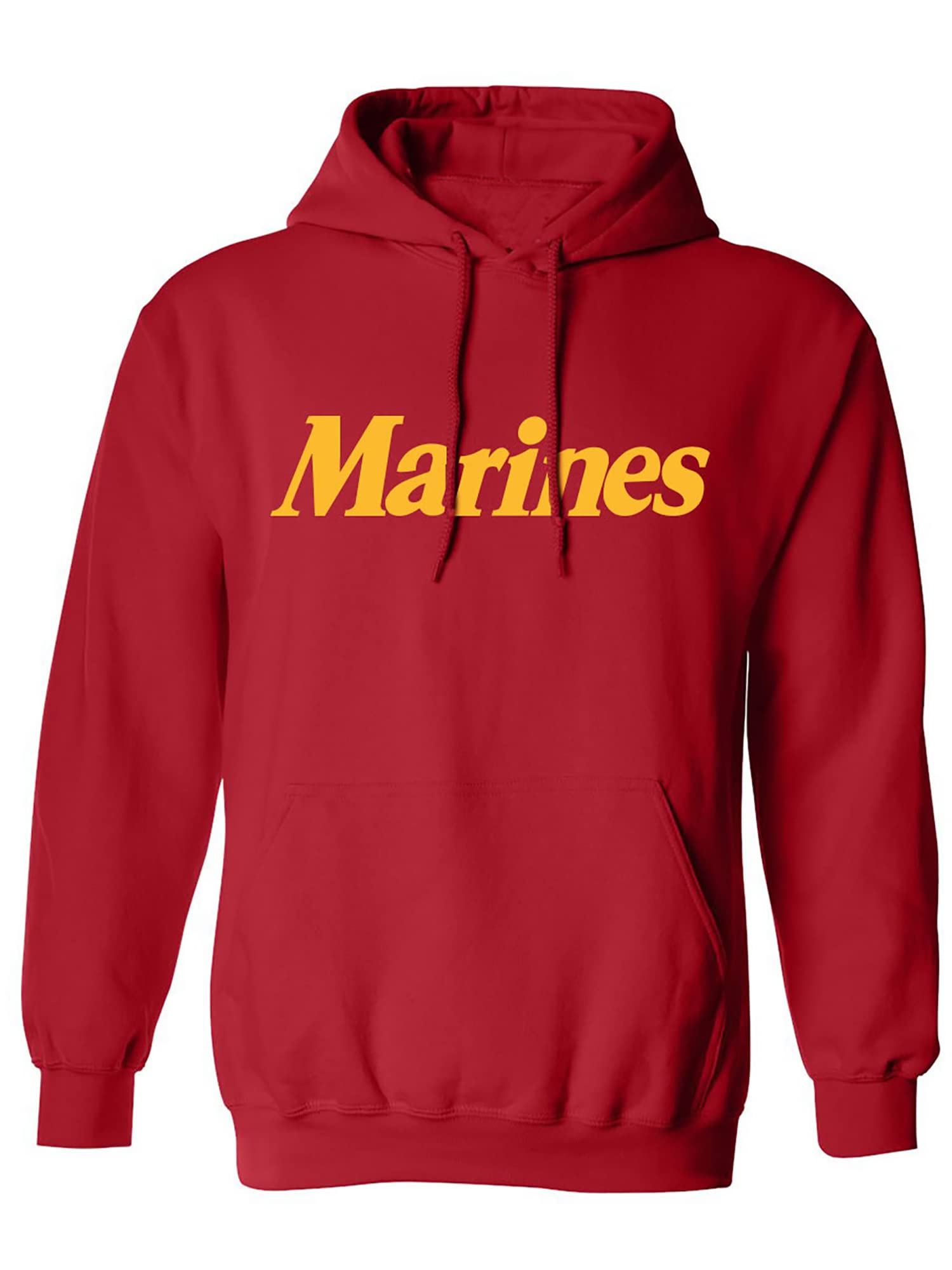 Marines Hooded Sweatshirt - Red Military Style Pullover for Men & Women | Perfect for Outdoor Activities, Casual Wear & Patriotic Events