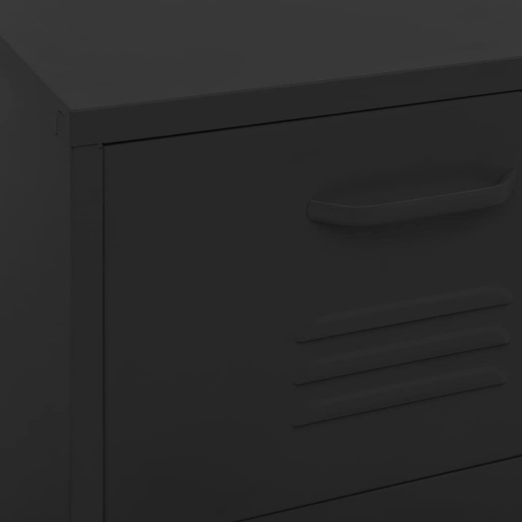 Black Steel Storage Cabinet 16.7