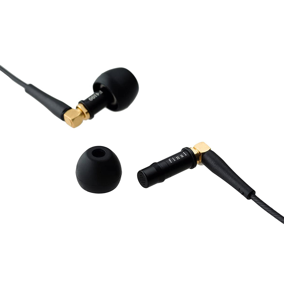 Final Audio F4100 High Fidelity In-Ear Headphones with Noise Isolation - Includes Free Glow in the Dark Ear Tips for Running, Gym Workouts & Travel