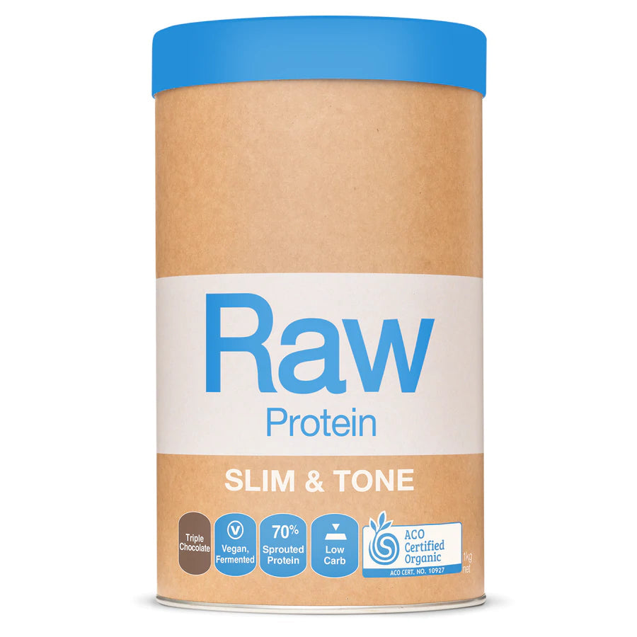 Amazonia Raw Slim & Tone Protein Powder - Organic Plant-Based Vegan Protein for Weight Loss & Muscle Tone - Perfect for Smoothies, Shakes & Post-Workout Recovery