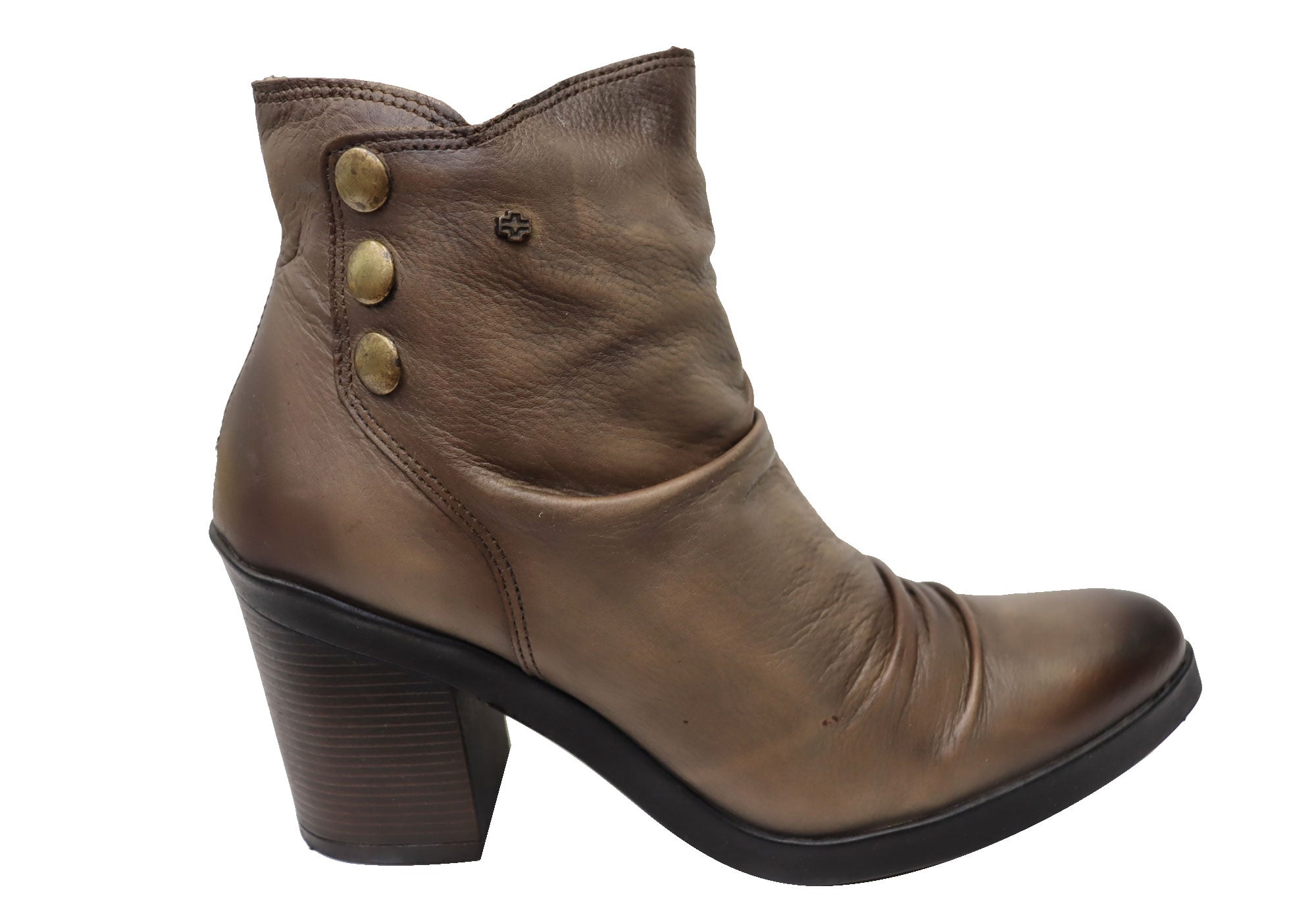 Perlatto Hilton Women's Comfortable Leather Ankle Boots - Made in Brazil - Stylish & Durable for Work, Travel & Everyday Wear