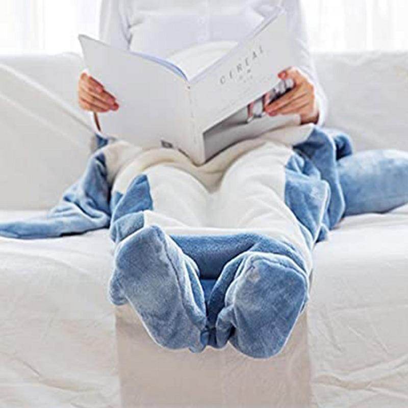 Cozy Sharkie™: Soft Shark Hoodie Blanket for Adults - Perfect for Lounging, Movie Nights & Cold Weather