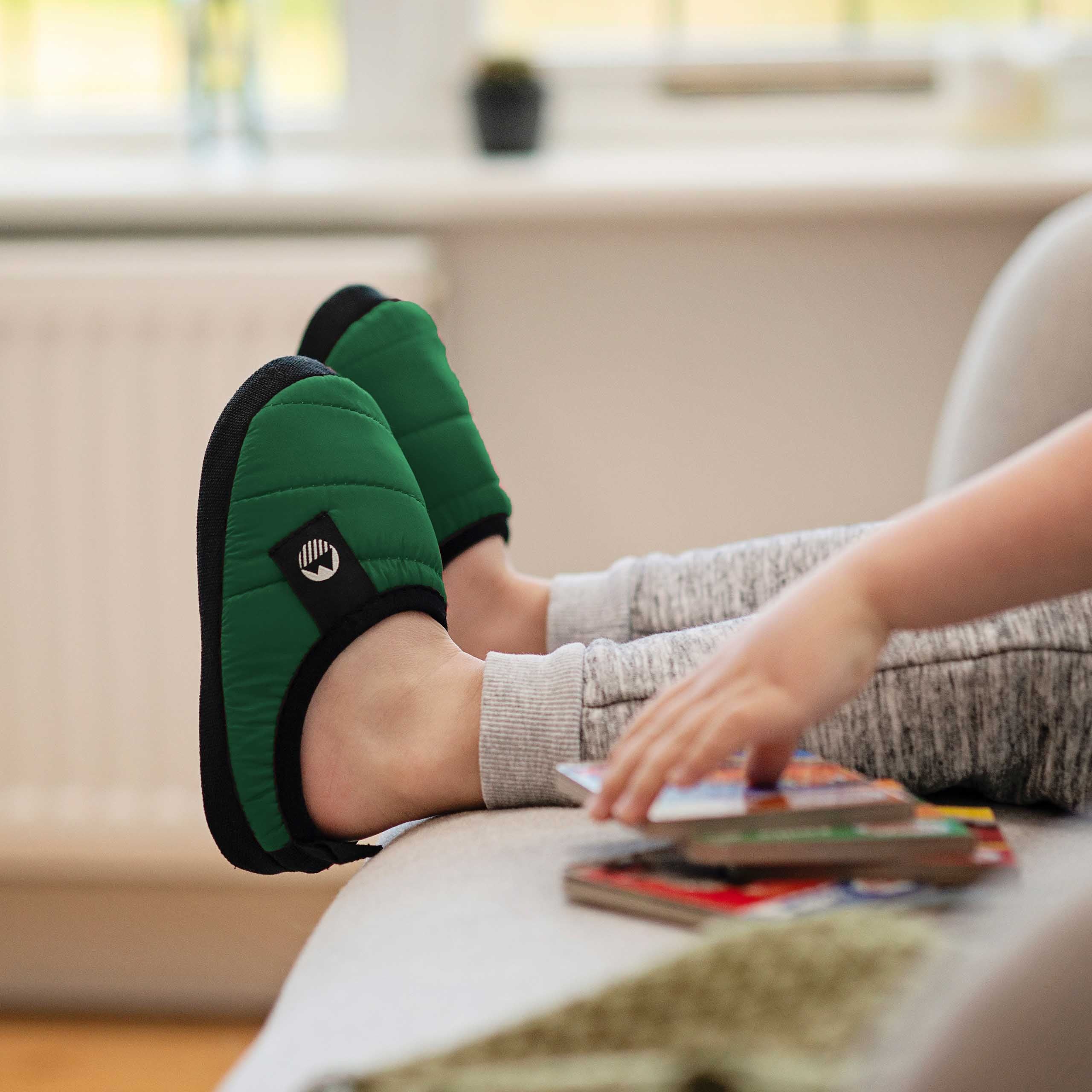 Ultra Warm Kids' Tent Slippers - Cozy Indoor/Outdoor Winter House Shoes for Boys & Girls - Perfect for Camping, Sleepovers and Home Comfort