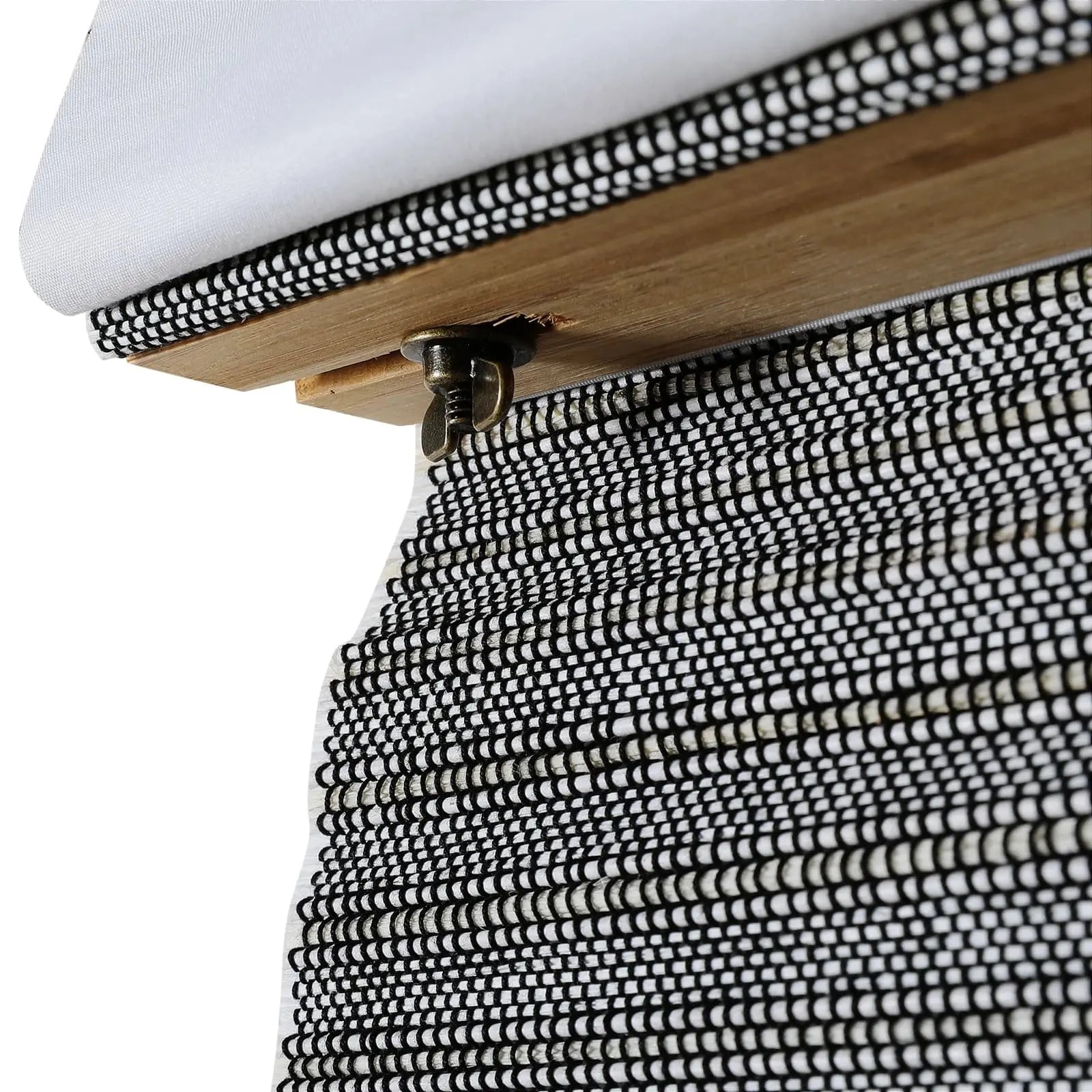 Natural Bamboo Woven Paper Window Shade - Blue | Eco-Friendly Room Darkening Blind for Bedroom, Living Room & Office
