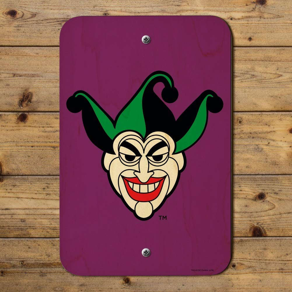 Batman Joker Symbol Wall Decor - DC Comics Superhero Metal Sign for Home, Office, Bar & Man Cave - Perfect for Superhero Fans & Collectors - Great Gift Idea for Batman Lovers