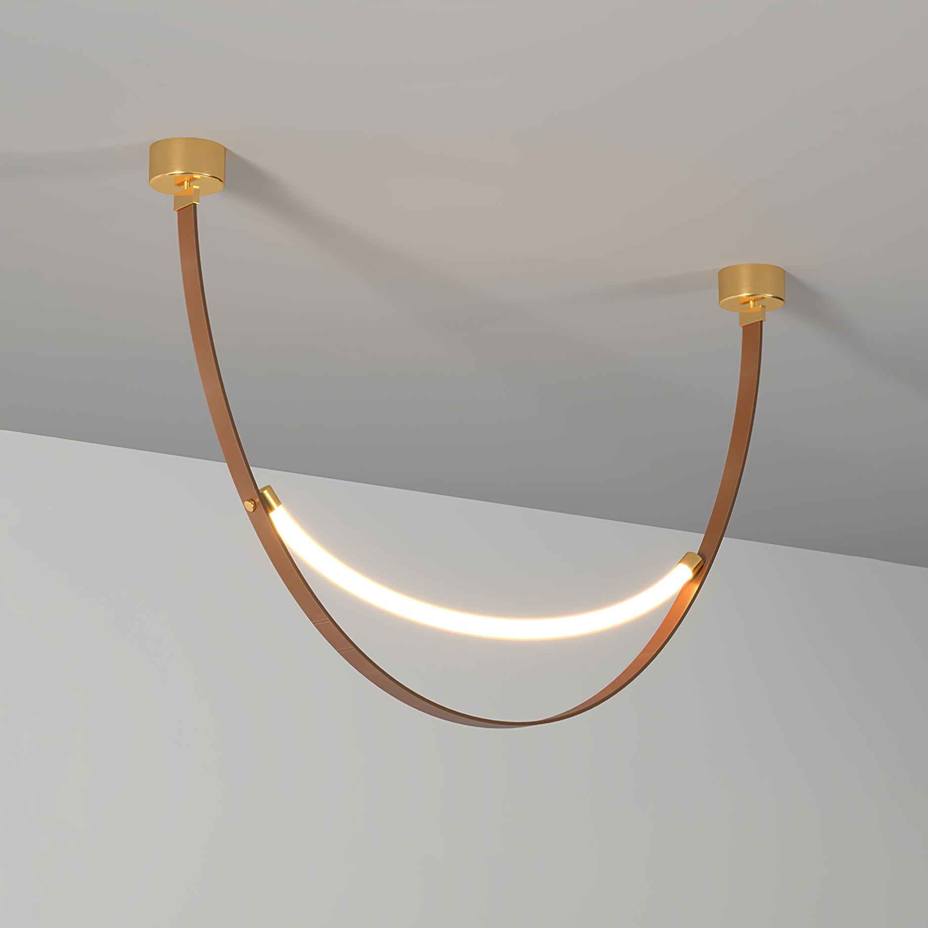 Modern Adjustable Belt Pendant Lamp - Industrial Style Hanging Light Fixture for Kitchen Island, Dining Room, or Bedroom Decor