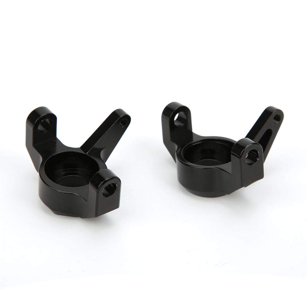 Dilwe 2Pcs Aluminum Alloy RC Steering Cup & Front Steering Knuckle C Block - Compatible with Axial Wraith RR10 90048 AR60 1/10 Scale RC Cars - Upgrade Parts for Off-Road Racing & Crawler Performance