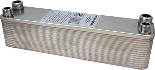 Duda Energy HX2340 40 Plate Stainless Steel Heat Exchanger - 3/4