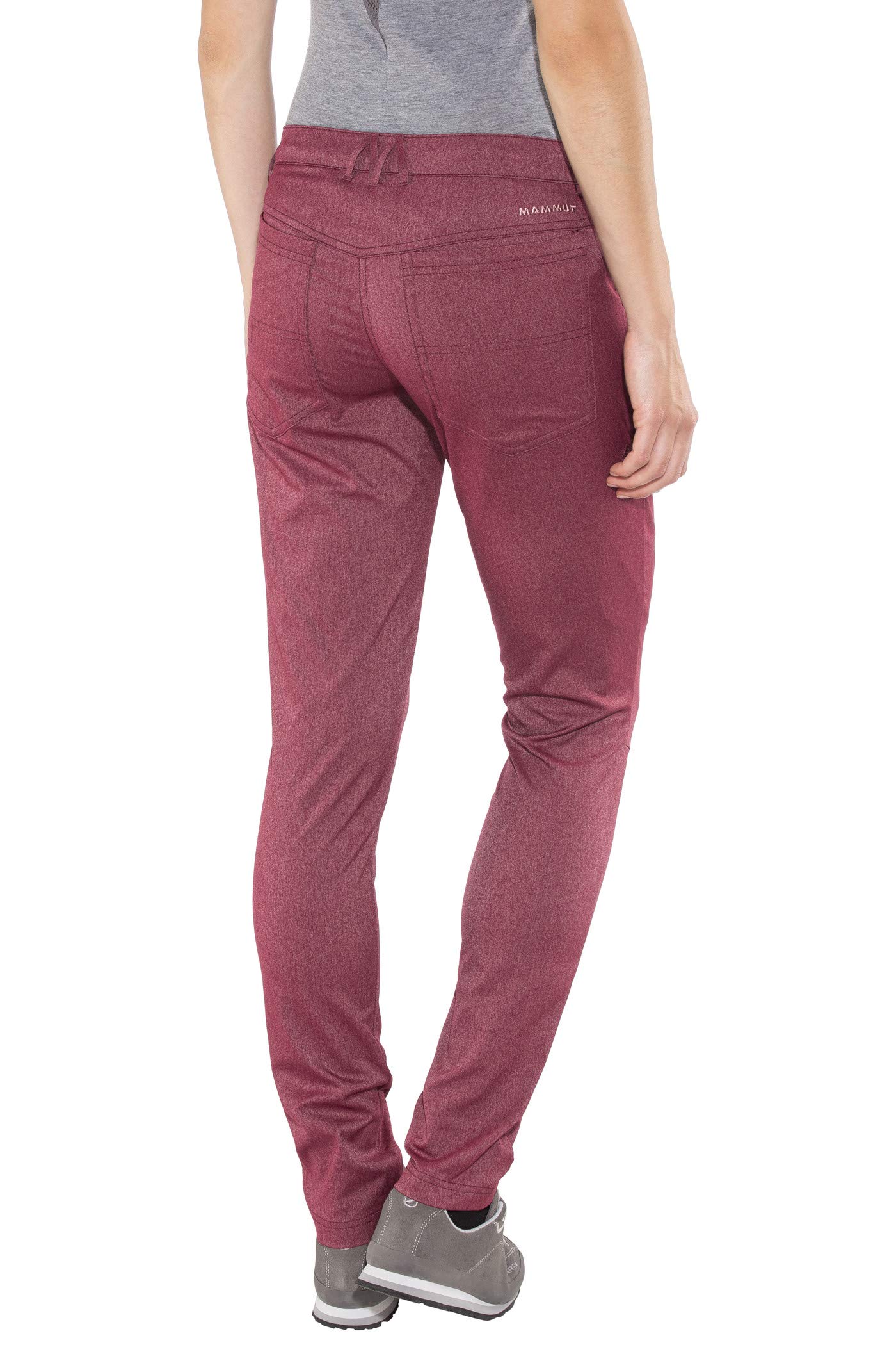 Massone Women's Merlot Melange Pants - Size US 16 | Comfortable Stretch Trousers for Work, Travel & Casual Wear
