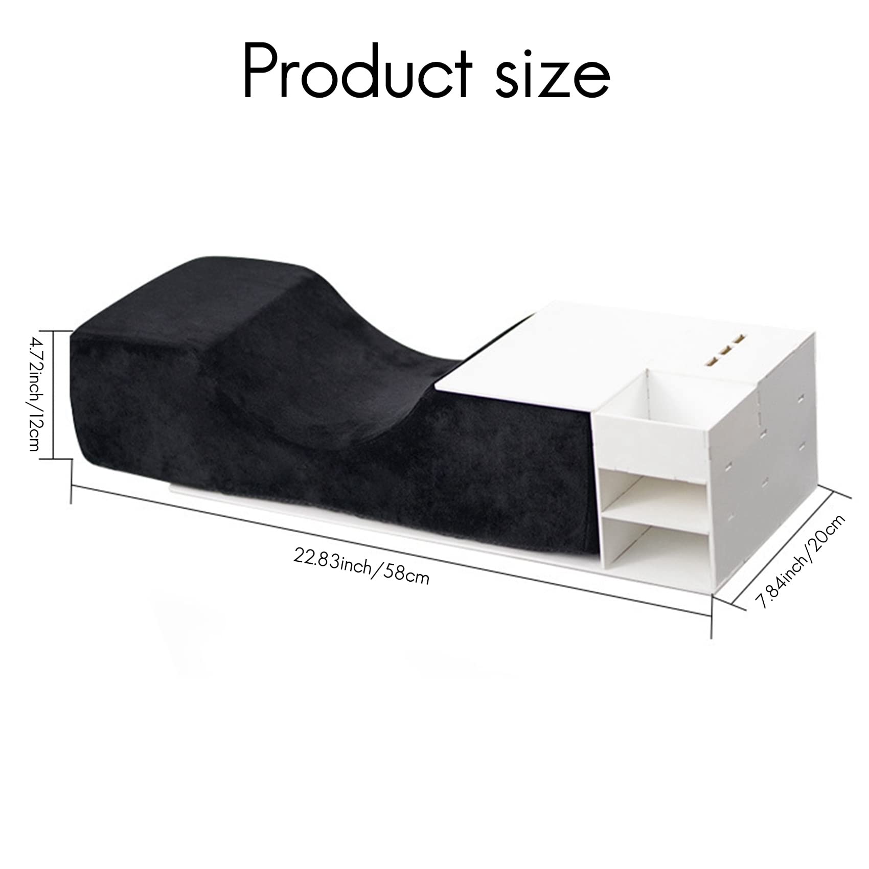 Premium Eyelash Extension Pillow & Shelf Set - Neck Support & Lash Organizer for Beauty Professionals | Perfect for Salon, Spa & Home Use