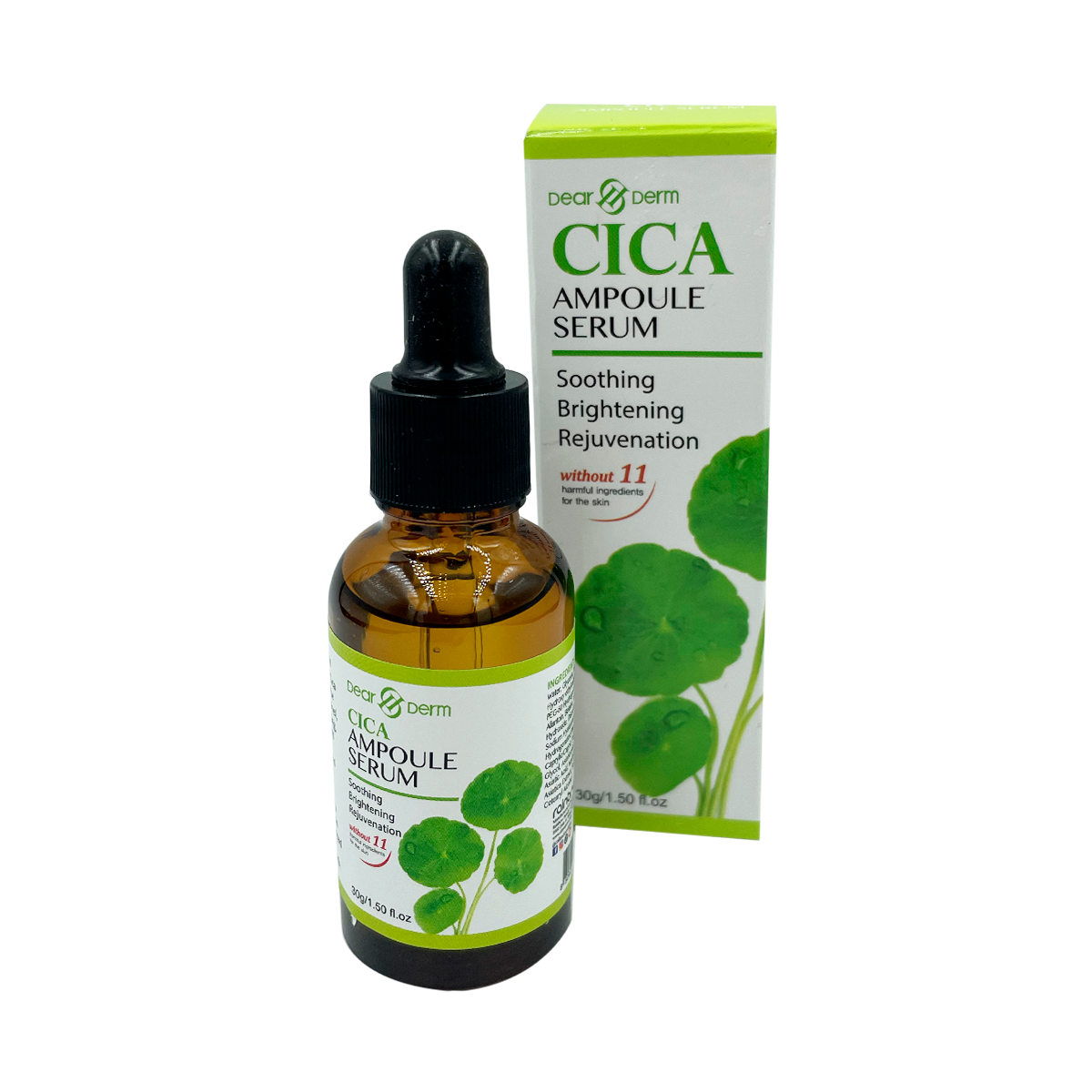 Cica Ampoule Serum for Skin Repair - Soothe & Hydrate Dry, Sensitive Skin | Perfect for Post-Treatment & Night Care Routine
