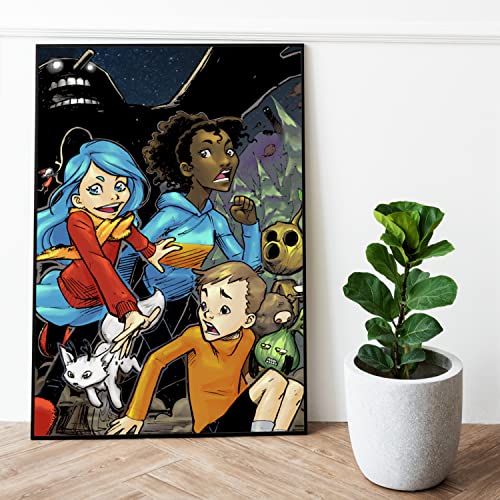 Luke Pearson Trolberg Poster - Wall Art Painting for Living Room & Teen Room Decor - Hilda Graphic Novel Inspired Wall Decor - Perfect for Home, Bedroom & Office Wall Decoration