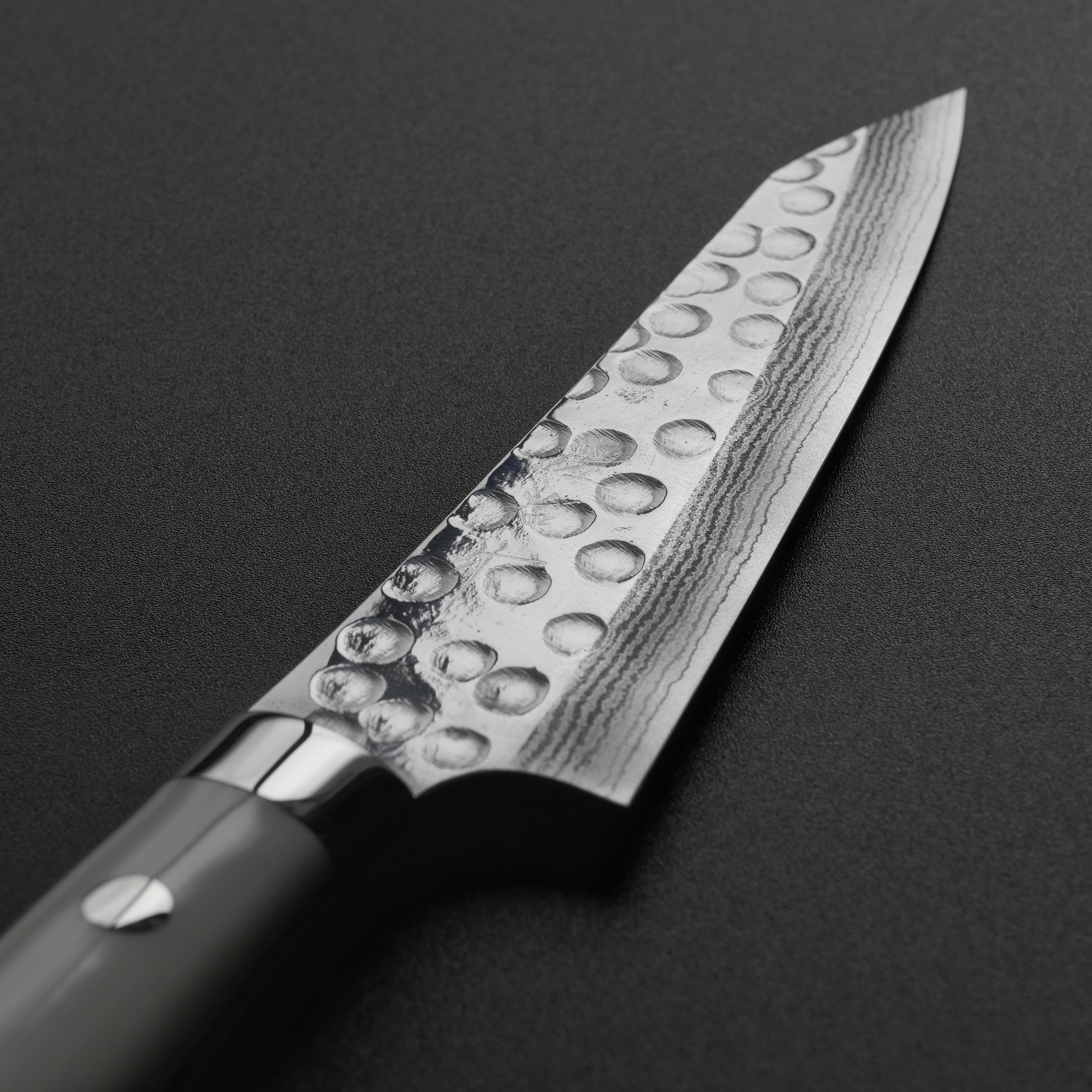 Premium Saji Takeshi SRS13 Hammered Damascus Petty Knife 135mm - Handcrafted Japanese Kitchen Knife with Corian Handle - Perfect for Slicing, Dicing & Precision Cutting in Professional & Home Kitchens