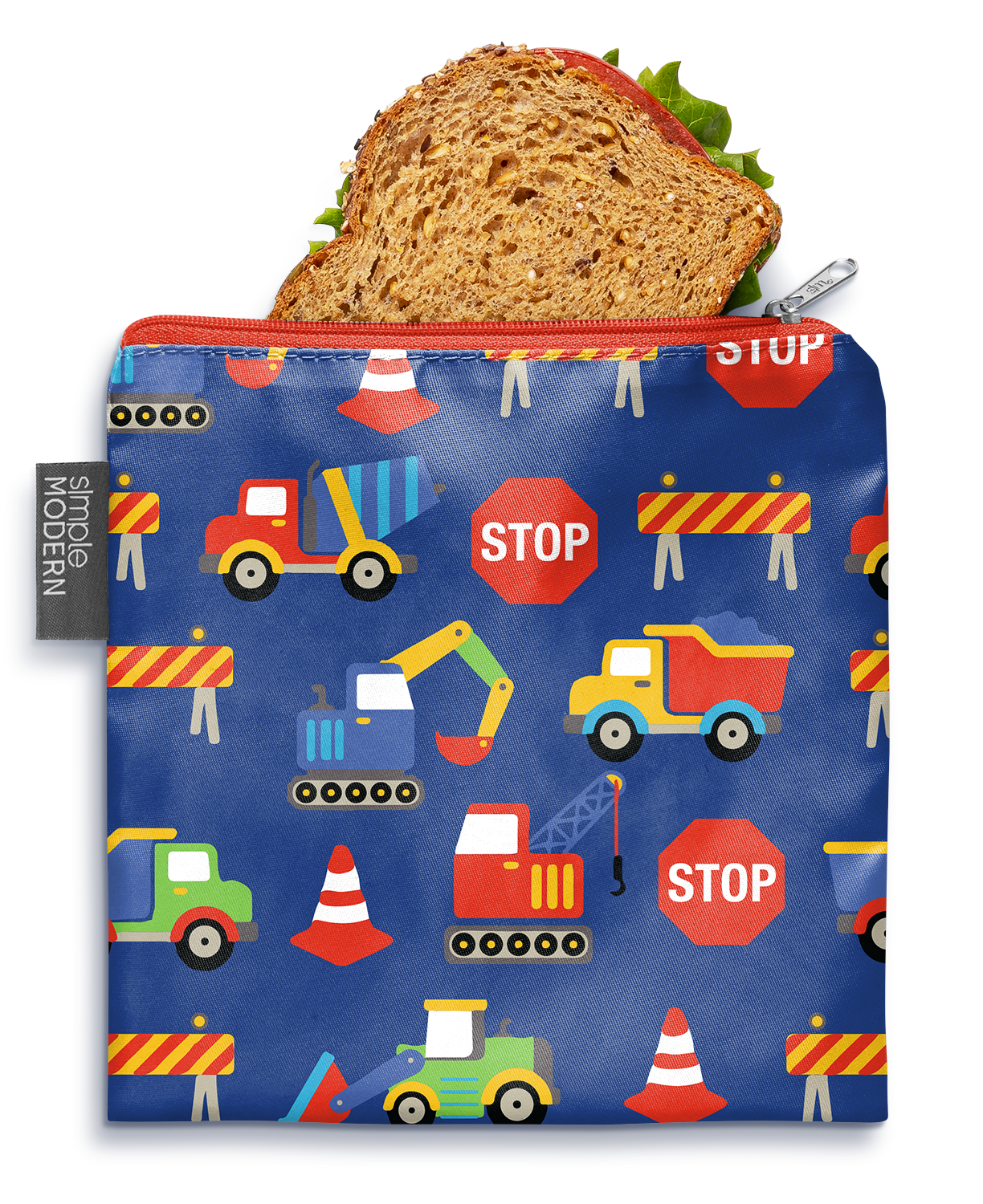 Ellie Snack Bag Medium 16 - Reusable Food Storage Pouch for Kids Lunch, Snacks & Travel - BPA Free & Eco Friendly Snack Container for School, Picnics & On-the-Go
