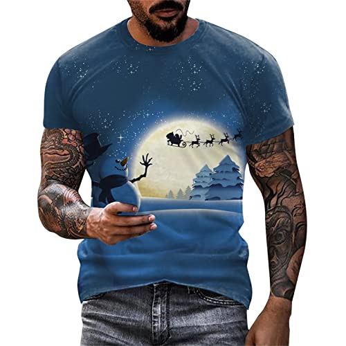 G07 Mens Christmas Shirt Snowflakes B