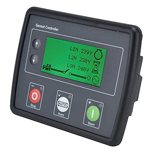 **Genset Controller Panel - Easy to Operate Mini LCD Display Generator Set Controller for EFI & Non-EFI Engines | Perfect for Backup Power, Industrial & Home Use**