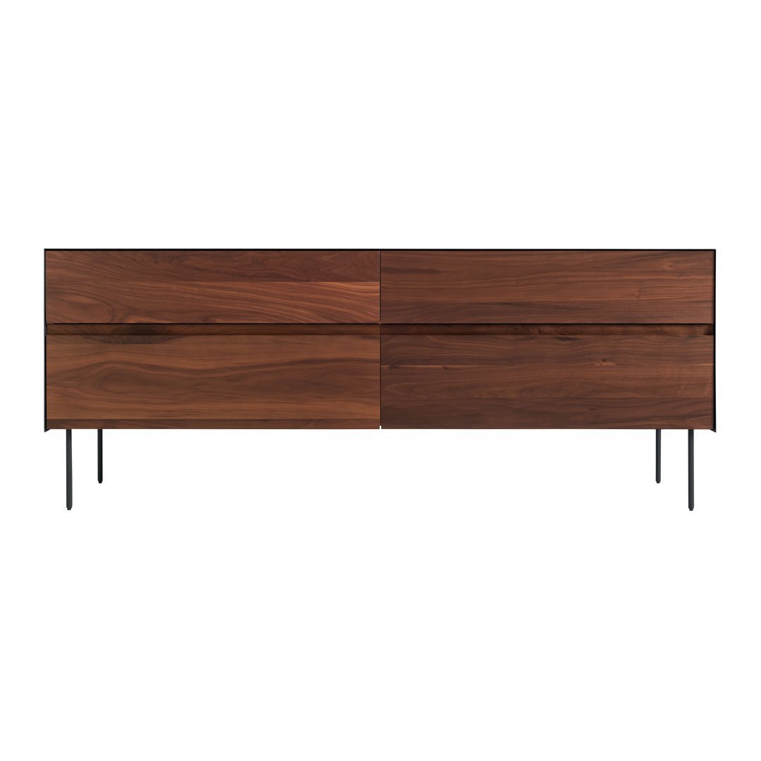 4 Drawer Dresser for Bedroom - Modern Wooden Chest of Drawers with Smooth Gliding Drawers, Perfect for Clothes Storage & Bedroom Organization