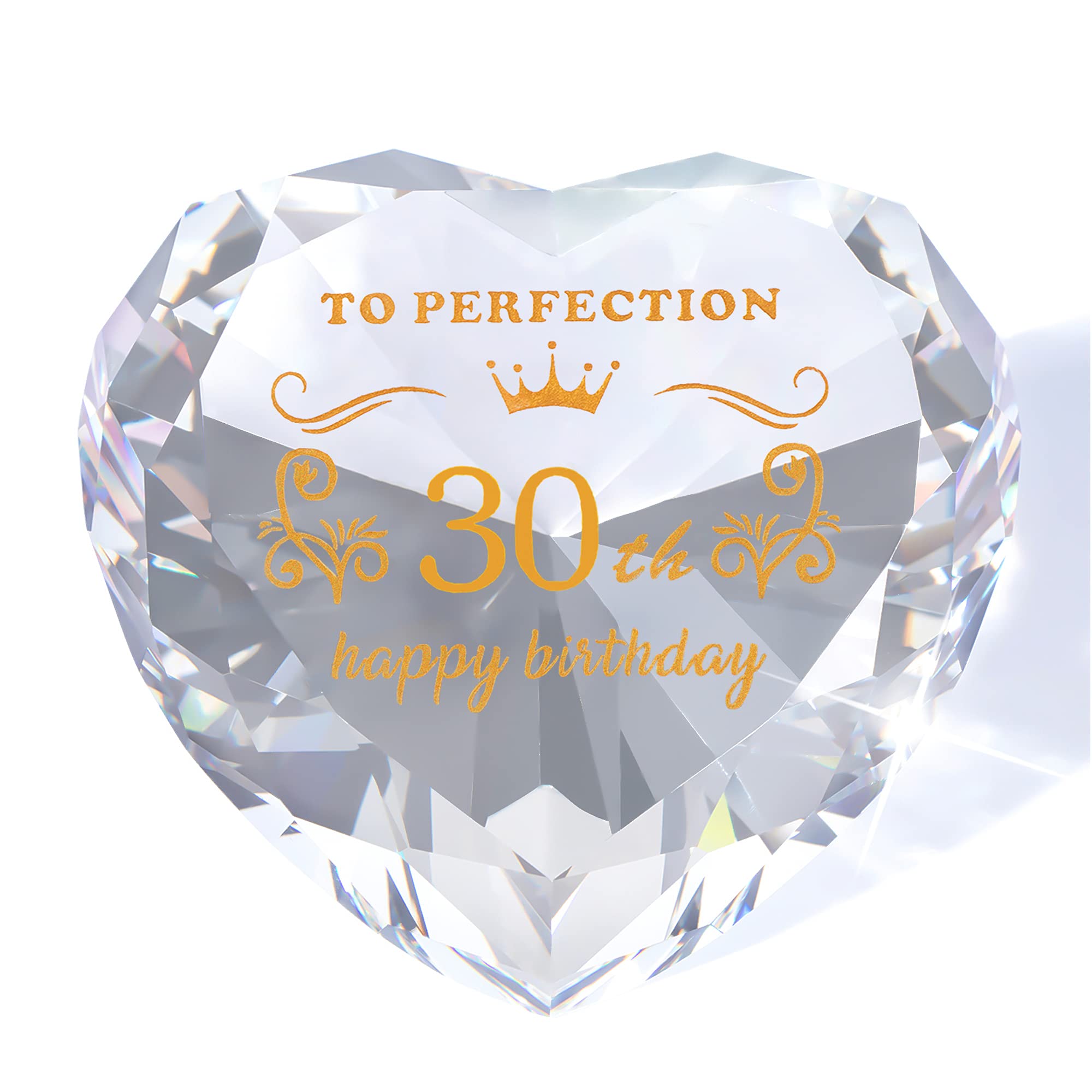 YWHL 30th Birthday Gifts for Women - Elegant Crystal Keepsake for Wife, Girlfriend, Sister, Daughter & Best Friend | Thoughtful 30-Year-Old Present for Her Who Has Everything | Perfect for Milestone Celebrations, Anniversaries & Special Occasions