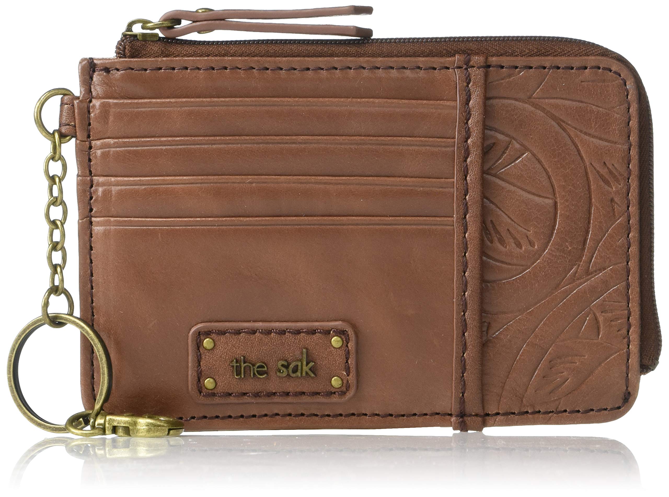 The Sak Iris Genuine Leather Wallet for Women - Slim RFID Blocking Card Holder with Keychain - Perfect for Travel, Work & Everyday Use